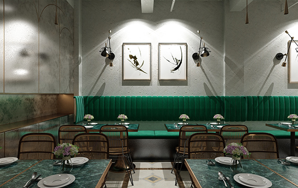 時尚小型網(wǎng)紅酒吧裝修效果圖